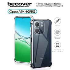 Чохол до мобільного телефона BeCover Anti-Shock Oppo A5x 4G/5G Clear (713814)