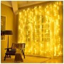 Гірлянда ColorWay Штора завіса 3 x 2 м 240 LED USB теплий колір (CW-GW-240L32U)