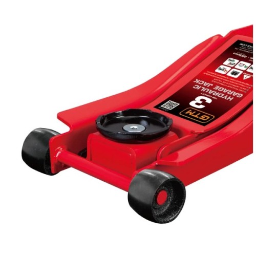 Домкрат GTM підкатний 3т (85-455мм) низькопрофільний (T830018)