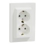 Розетка Schneider Electric ASFORA із заземленням подвійна біла 16А (EPH9900121)