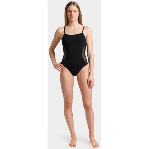 Купальник Arena Mesh Panels Swimsuit Closed Ba 006661-500 чорний 42 (3468337053446)
