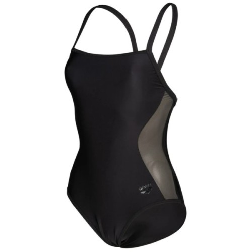 Купальник Arena Mesh Panels Swimsuit Closed Ba 006661-500 чорний 42 (3468337053446)
