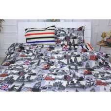 Постільна білизна MirSon Бязь Ranforce Elite 17-0538 London Street 160х220 (2200004699240)