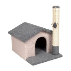 Дряпка (кігтеточка) для котів Природа Шале 38х50х52 см сіро-бежева (4823082434749)