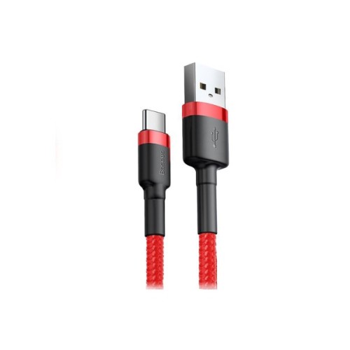 Дата кабель USB 2.0 AM to USB-C 0.5m 3A red Baseus (CATKLF-A09)