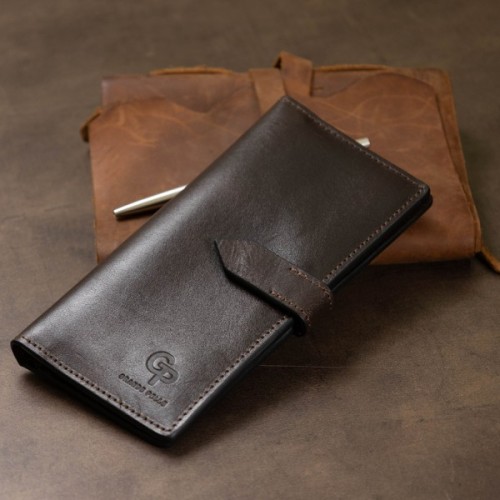 Портмоне Grande Pelle Шкіряне Коричневе (11517)