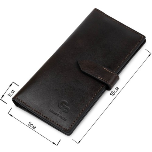 Портмоне Grande Pelle Шкіряне Коричневе (11517)