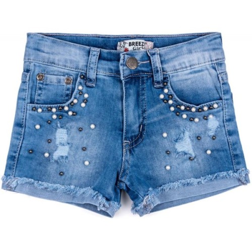 Шорти дитячі Breeze джинсові з намистинами (20139-116G-blue)