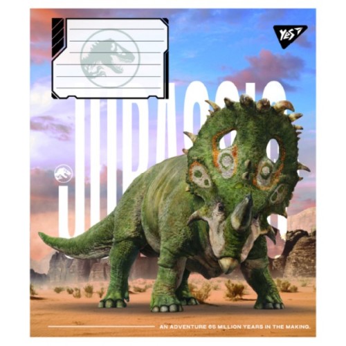 Зошит Yes JURASSIC WORLD ALIVE А5 12 аркушів лінія (767678)