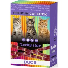 Ласощі для котів Lucky Star Паличка з мʼясом качки в шоубоксі 60х5 г (4820281500930)