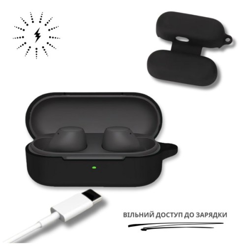 Чохол для навушників BeCover для Sony WF-C510 Black (714839)