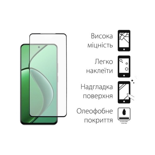 Скло захисне Dengos Full Glue Realme 12 4G Black (TGFG-415)