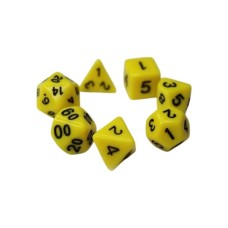 Набір кубиків для настільних ігор Games 7 Days Opaque 7 Dice Set - Yellow (g7dopaq11)