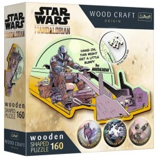 Пазл Trefl Wooden Star Wars Мандалорець - возз'єднайтеся 160 елементів (5900511201871)