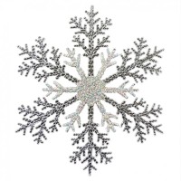 Ялинкова іграшка Novogod`ko Сніжинка 26 см Пластик (974868)