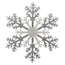 Ялинкова іграшка Novogod`ko Сніжинка 26 см Пластик (974868)