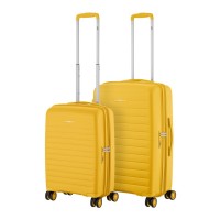 Набір валіз 2E Aero (M+S), бурштиново-жовті (2E-SPP-AERO-SET2-AY)