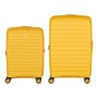 Набір валіз 2E Aero (M+S), бурштиново-жовті (2E-SPP-AERO-SET2-AY)
