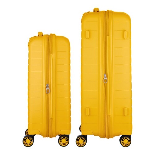 Набір валіз 2E Aero (M+S), бурштиново-жовті (2E-SPP-AERO-SET2-AY)