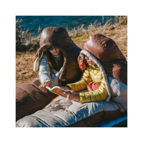 Спальний мішок Naturehike з натуральним пухом Snowbird CNK2550WS014, M, темно-коричневий 400 г (6927595784402)