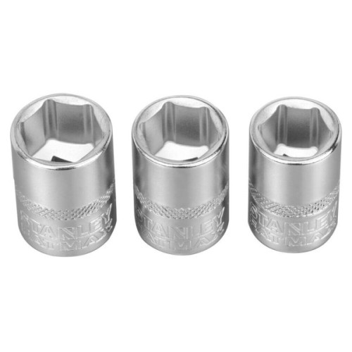 Набір торцевих головок Stanley торцевих 1/4" Maxi Drive, із шестигранним профілем, 3 шт: 11, 12, 13 мм. (FMMT17092-0)