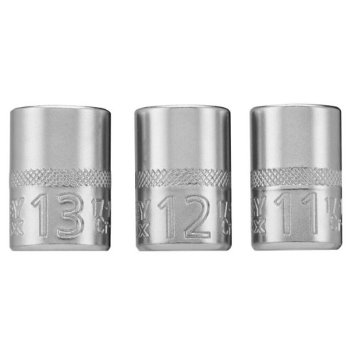 Набір торцевих головок Stanley торцевих 1/4" Maxi Drive, із шестигранним профілем, 3 шт: 11, 12, 13 мм. (FMMT17092-0)