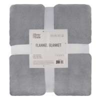 Плед Ardesto Flannel 200х220см, 100% поліестер, сірий світлий (ART0228SB)