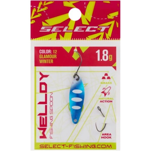 Блешня Select Welldy 1.8g 31mm 12 Glamour Winter (1870.80.89)