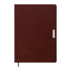 Тижневик Buromax недатований SALERNO, L2U, A4, коричневий, штуч.шкіра, 336 сторінок (BM.2099-25)