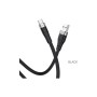 Дата кабель USB 2.0 AM to USB-C 1.0m 3A silicone X53 black HOCO (6931474738097)