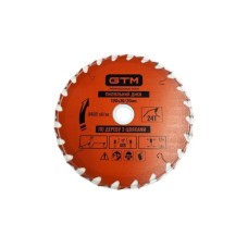 Диск пильний GTM 190×30мм, 24 зуби, по дереву з цвяхами (SBW-19024N)