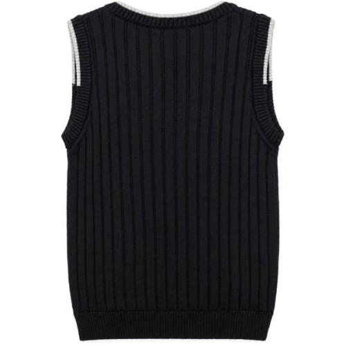 Жилет дитячий Na в'язаний (CLG 8002R-152B-black)