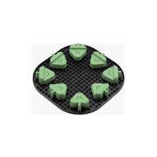 Універсальний посуд для тварин Fiboo Snoopy + fibnoose килимок для злизування ласощів і їжі з елементами гри, чорний (FIB0258)