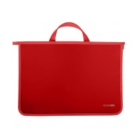 Папка - портфель Economix А4 пластиковий на блискавці, 2 відділення, червоний (E31630-03)