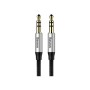 Кабель мультимедійний 3.5mm M to 3.5mm M 1.0m silver-black Baseus (CAM30-BS1)