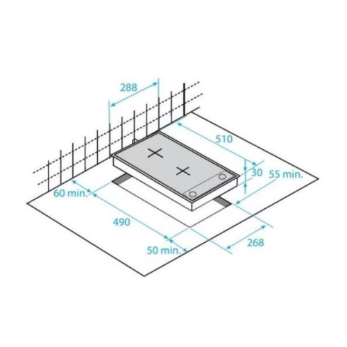 Варочна поверхня Beko HDCG 32220 FX (HDCG32220FX)