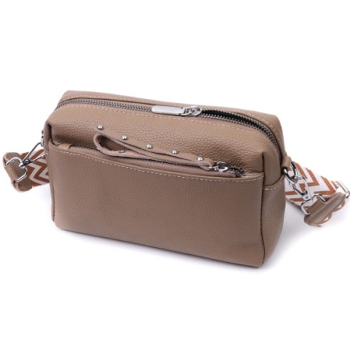 Сумка Vintage З натуральної шкіри Бежева (22650)