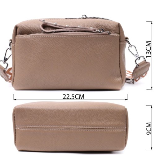 Сумка Vintage З натуральної шкіри Бежева (22650)