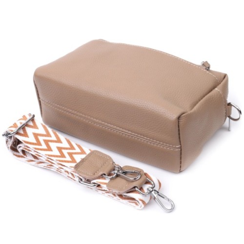 Сумка Vintage З натуральної шкіри Бежева (22650)