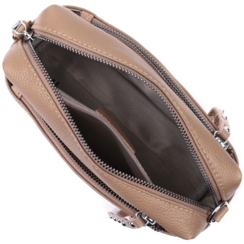 Сумка Vintage З натуральної шкіри Бежева (22650)