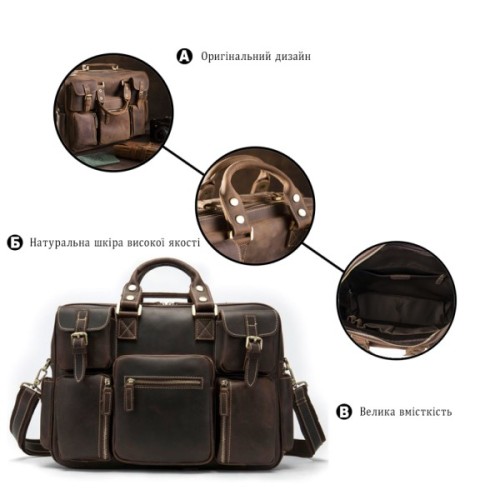 Сумка Vintage Коричнева (14881)