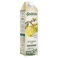 Сік Galicia Яблучний прямого віджиму неосвітлений 1 л (4820209560077)