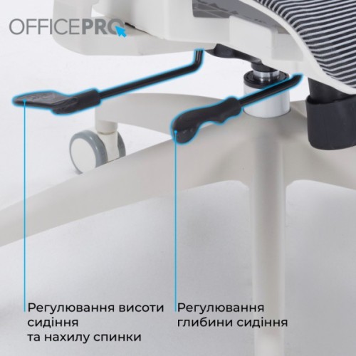 Офісне крісло OfficePro Skyline OC680-W-DG-DG (OC680-W-DG-DG)