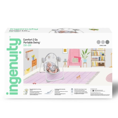 Крісло-гойдалка Ingenuity Comfort 2 Go – Cuddle Lamb (12184)