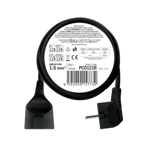 Мережевий подовжувач EMOS PC0121R