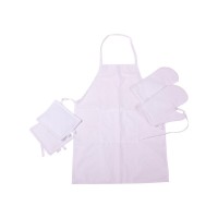 Фартух MirSon Набір 11-2107 White бязь дві прихватки + дві рукавички-прихватки + фартух (2200006752622)