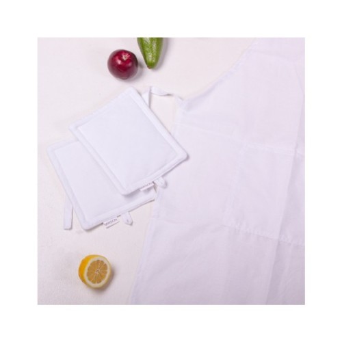 Фартух MirSon Набір 11-2107 White бязь дві прихватки + дві рукавички-прихватки + фартух (2200006752622)