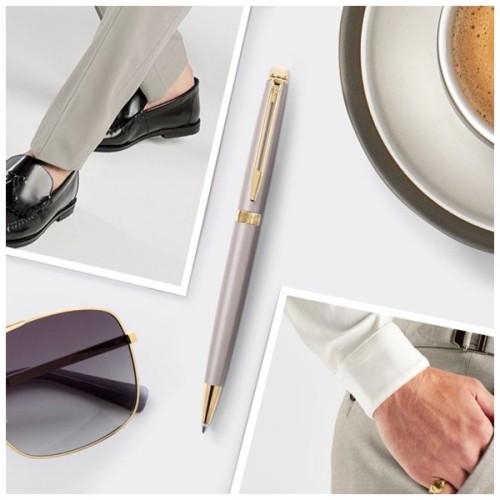 Ручка кулькова Waterman HEMISPHERE Metallic Stone Grey GT BP (22 091)