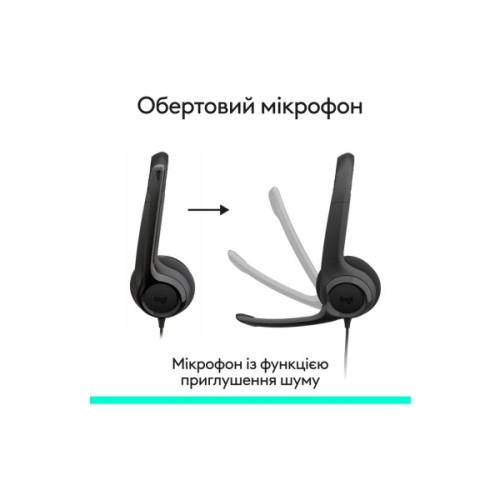 Навушники Logitech H390 USB-C Midnight Black (981-001576)