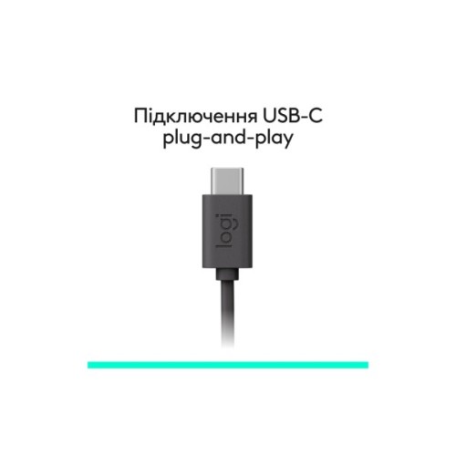 Навушники Logitech H390 USB-C Midnight Black (981-001576)